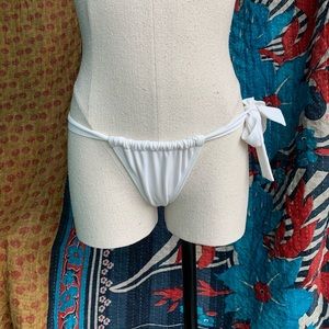 White Brazilian Bikini Bottoms